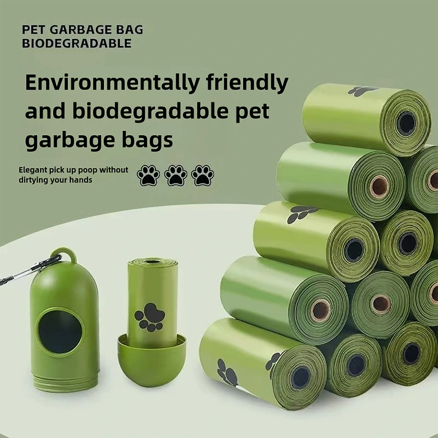 Eco-Friendly Dog Poop Bags with Dispenser – Biodegradable, Scented & Perfect for Pets