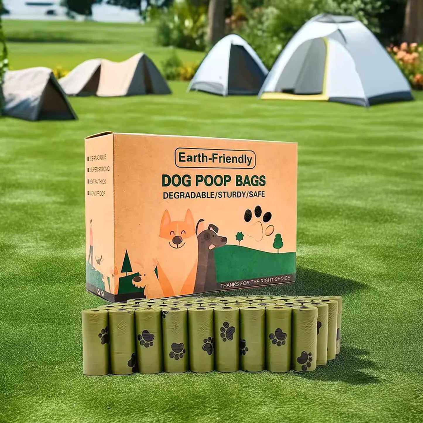 Eco-Friendly Dog Poop Bags with Dispenser – Biodegradable, Scented & Perfect for Pets