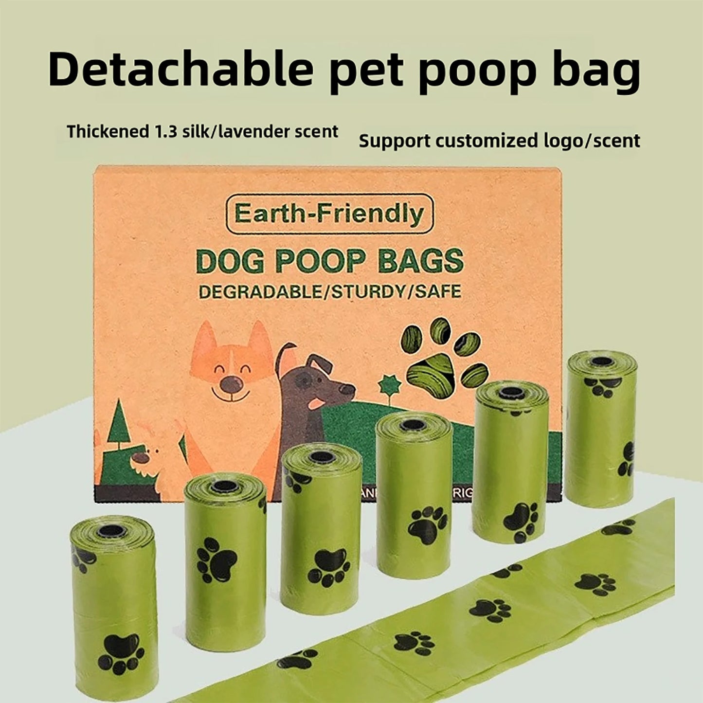 Eco-Friendly Dog Poop Bags with Dispenser – Biodegradable, Scented & Perfect for Pets