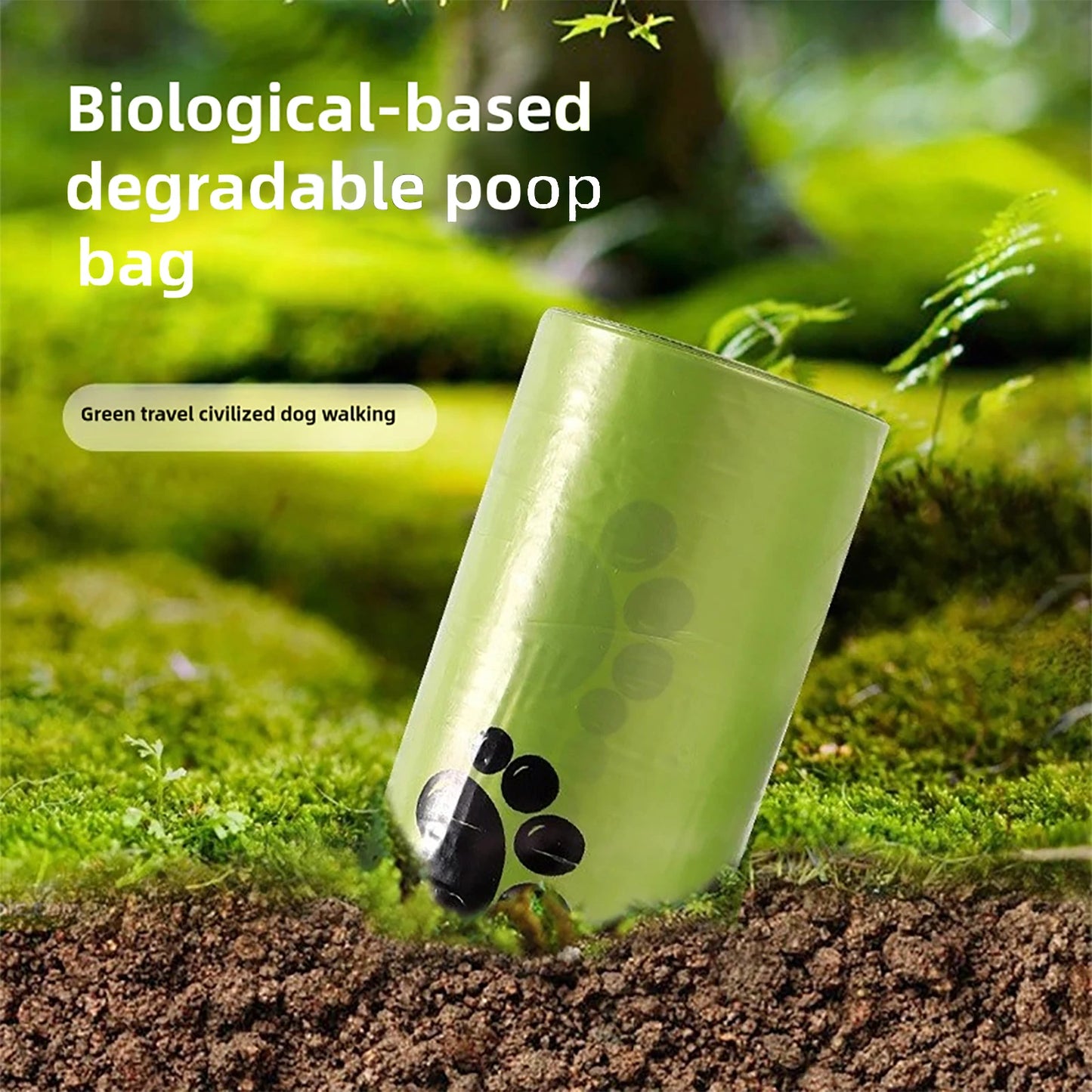 Eco-Friendly Dog Poop Bags with Dispenser – Biodegradable, Scented & Perfect for Pets